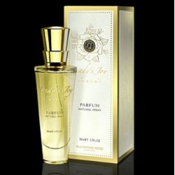 Luxury perfume with organic rose oil